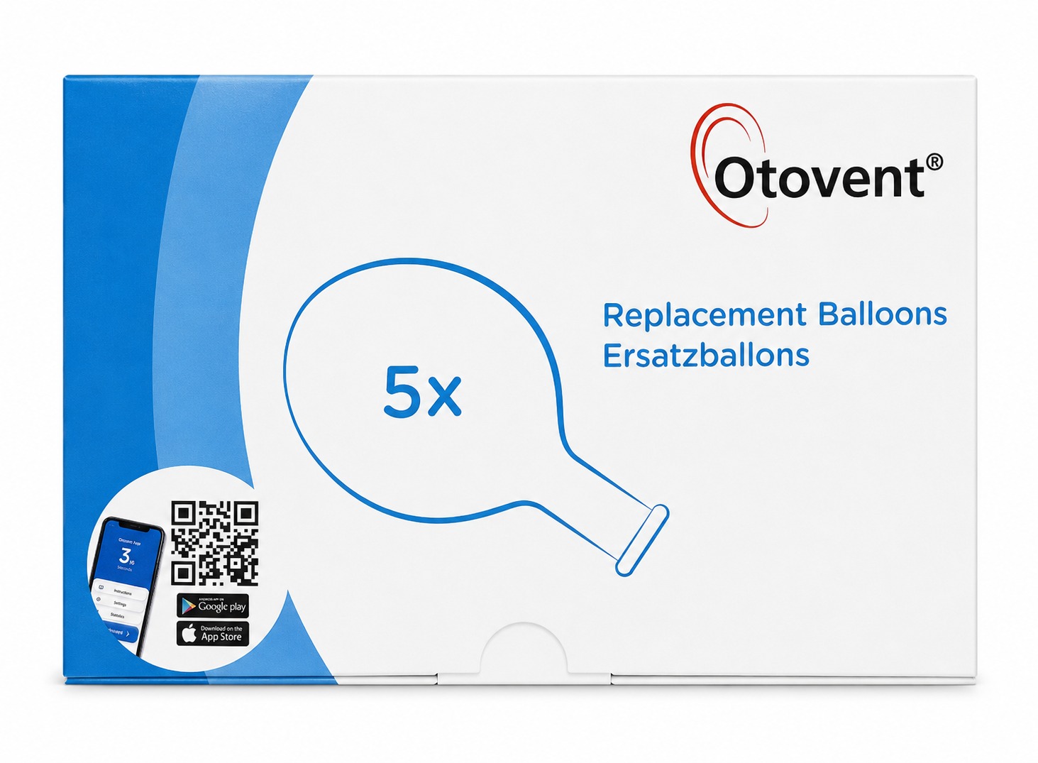 Otovent coffret avec 5 ballonnets